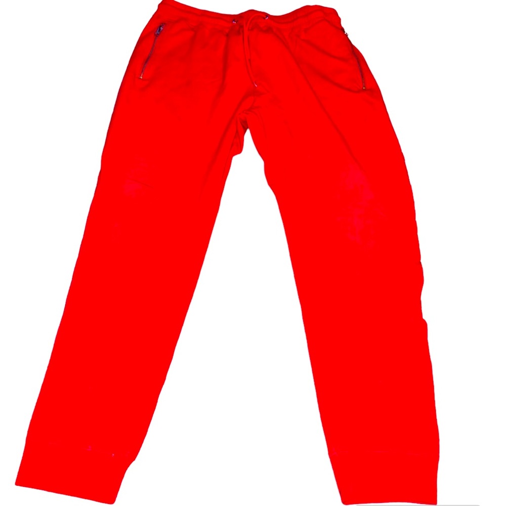 Red “Black pyramid” joggers 🔥